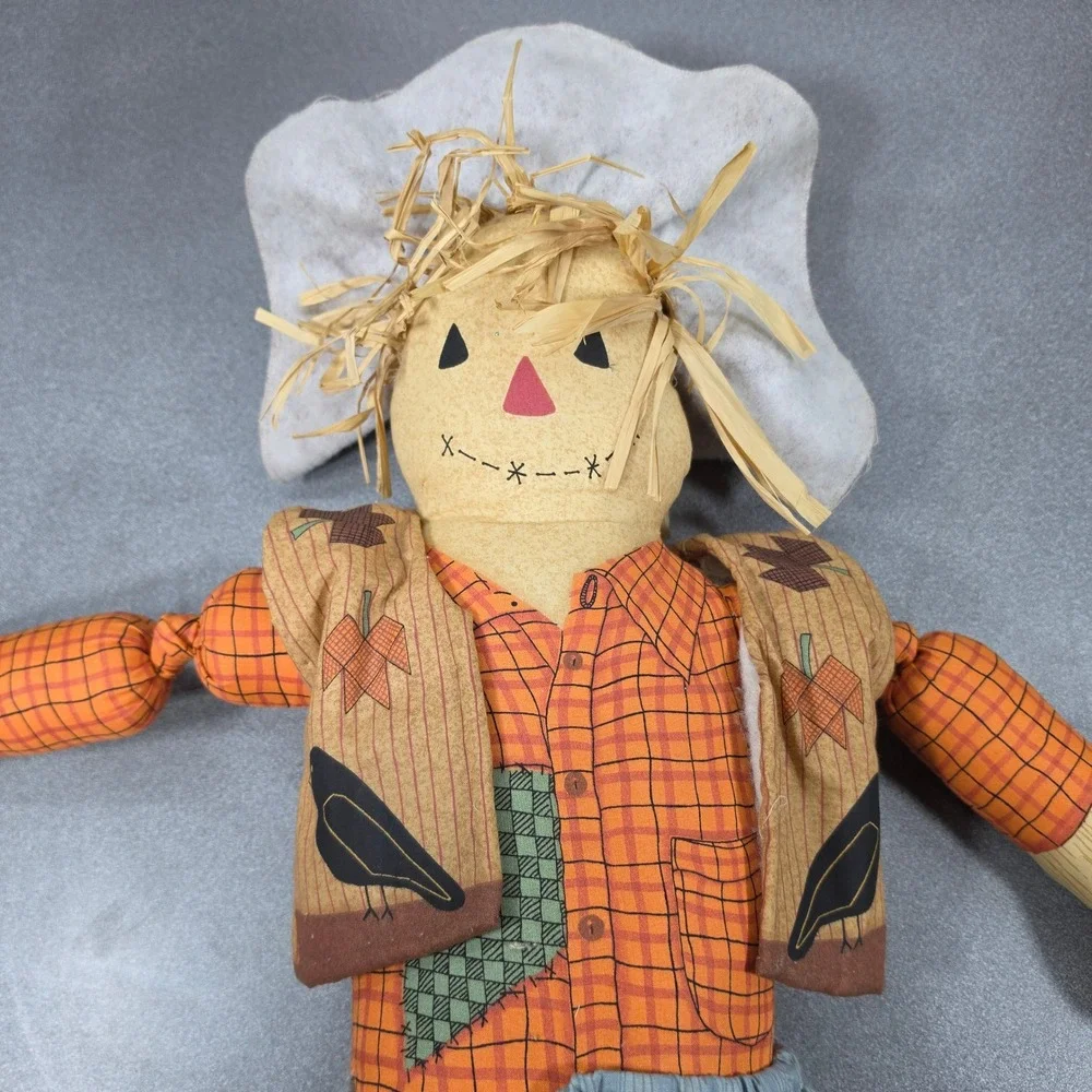 Fabric Scarecrow Doll Large‎ Excellent Halloween-Fall Decor